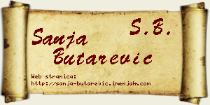 Sanja Butarević vizit kartica